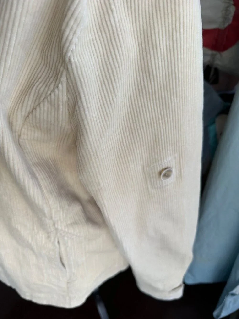 Cabi New Scout Jacket #4493 Ivory corduroy M Was $149